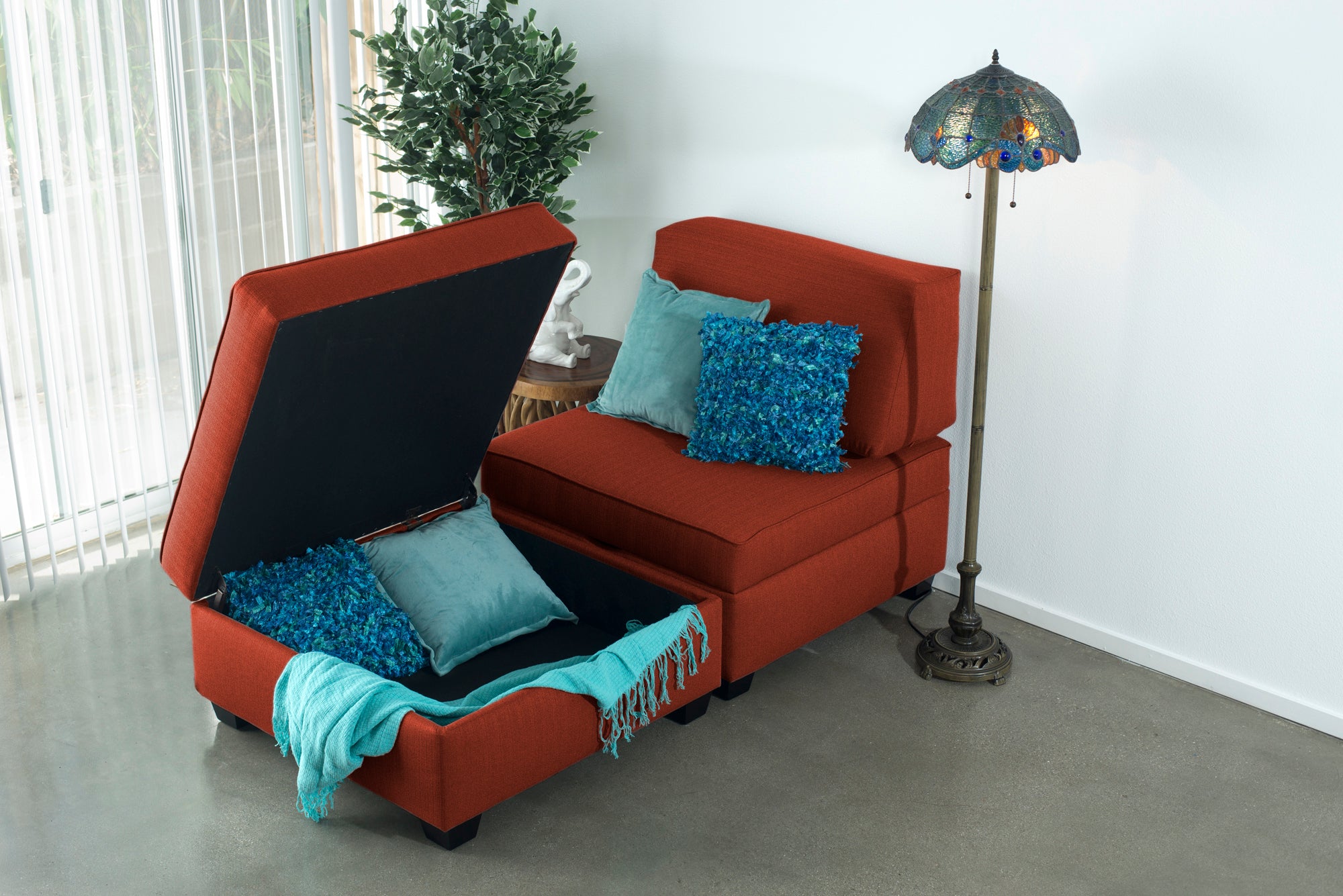 Duobeds Chaise Lounge With Storage