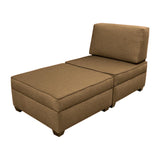 Duobeds Chaise Lounge with Storage is comfortable living room or bedroom furniture, and the storage ottomans and pillow can be easily arranged as a love seat, bed, or chair.